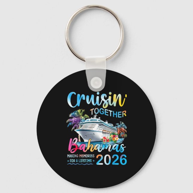 Chaveiro Cruisin' Together Bahamas 2026 Family Group Cruise (Frente)