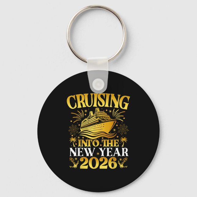 Chaveiro Cruising Into 2026 New Years Cruise Family Holiday (Frente)