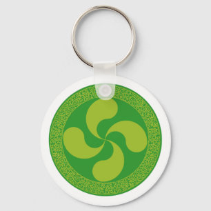 Chaveiro Cruz Basque elegante e à moda: Lauburu,