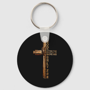 Chaveiro Cruz Cristã Cristã João 3 16 Deus Tanto Amou O