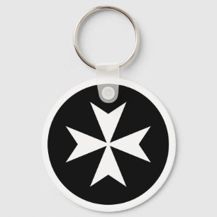 Chaveiro Cruz de Malta Branca