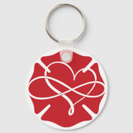 Chaveiro CRUZ DE MALTA com CORAÇÃO e SÍMBOLO INFINITO [MH8]