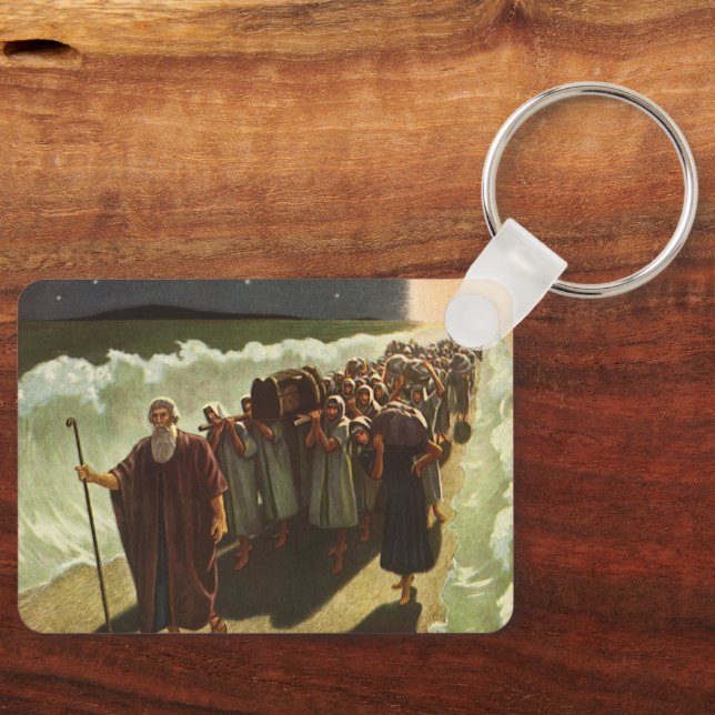 Chaveiro Cruzamento de Moisés do Mar Vermelho, Religião Vin (Frente)
