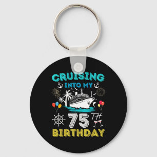 Chaveiro Cruzando No Meu 75º cruzeiro de aniversário, 75 an