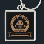 Chaveiro Cruzeiro da Lua de Honeymoon<br><div class="desc">Cruise de lua de mel. ©Copyright HGIFY Armazena Apenas. Adicione Nome Ou Outro Texto Ideal Para Grandes Aniversários,  Cruzeiros Familiares E Aventuras De Cruzeiro,  Lua De Mel.</div>