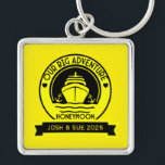 Chaveiro Cruzeiro da Lua de Honeymoon<br><div class="desc">Cruise de lua de mel. ©Copyright HGIFY Armazena Apenas. Adicione Nome Ou Outro Texto Ideal Para Grandes Aniversários,  Cruzeiros Familiares E Aventuras De Cruzeiros.</div>