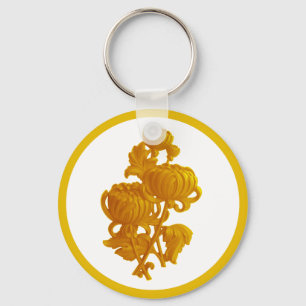 Chaveiro Crysanthemum Amarelo