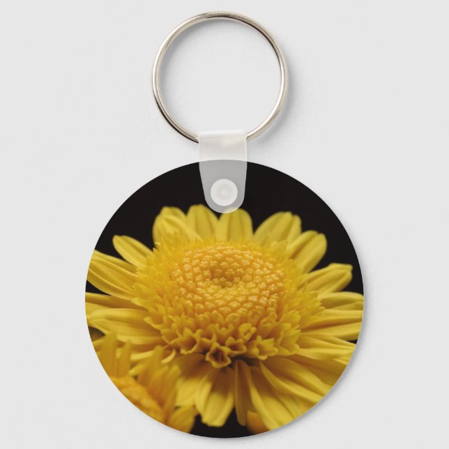 Chaveiro Crysanthemum Amarelo (Frente)