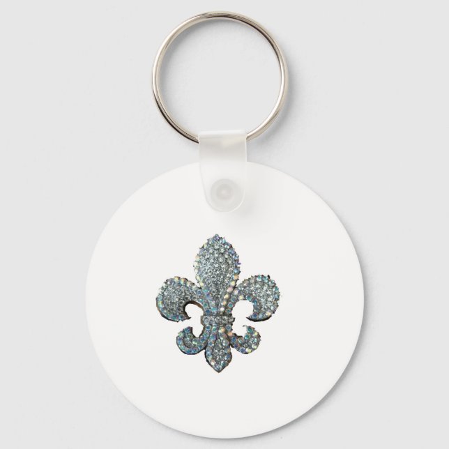 CHAVEIRO CRYSTAL FLEUR DE LIS (Frente)