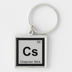 Chaveiro Cs - Tabela Periódica da Química Musical Chapman S