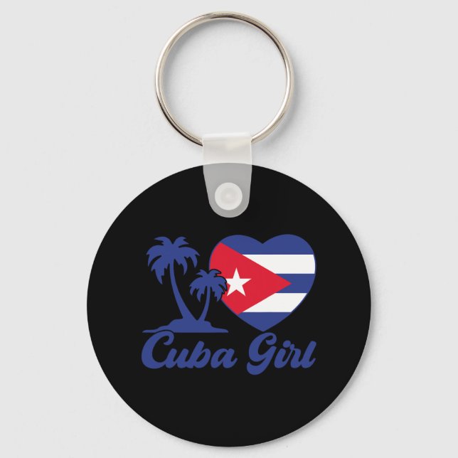 Chaveiro Cuba - Bandeira Cubanita Patrimônio Hispânico K (Frente)