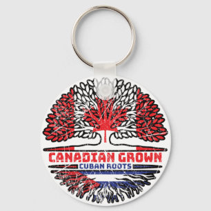 Chaveiro Cuba Cuba Cuba Canadá: Bandeira de Raízes de Árvor