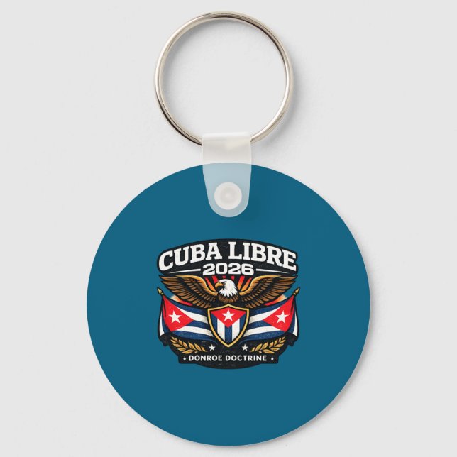 Chaveiro Cuba Cuba Livre Doutrina Monroe (Frente)