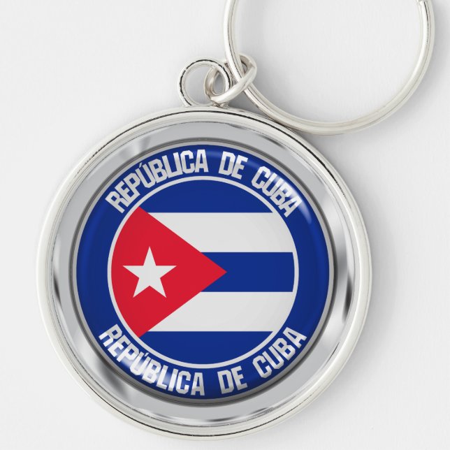 Chaveiro Cuba Round Emblem (Frente)