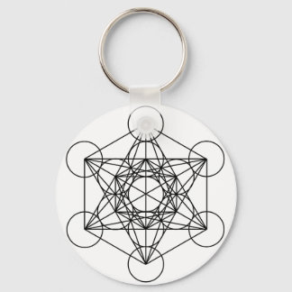 Chaveiro Cubo de Metatron (Branco)