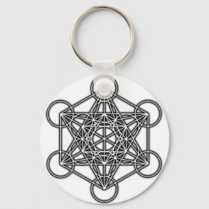 Chaveiro Cubo de Metatron (Preto)