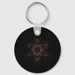 Chaveiro Cubo do Arcanjo Metatron Geometria Sagrada Espirit