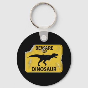 Chaveiro Cuidado com o dinossauro (danificado)