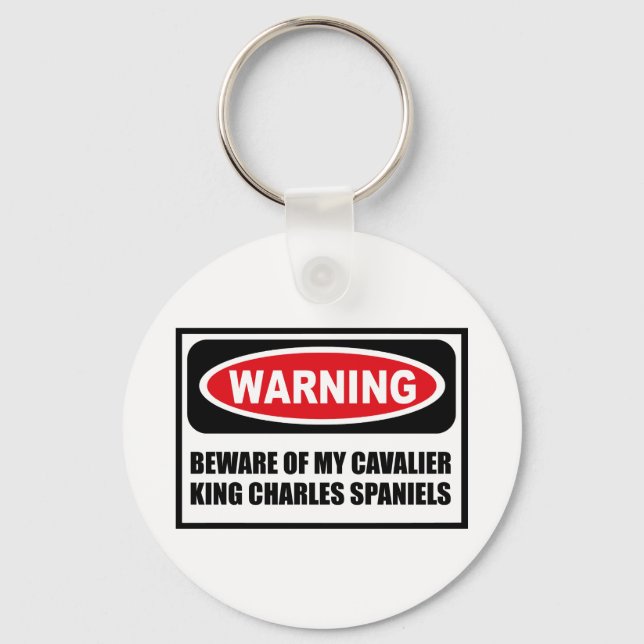 CHAVEIRO CUIDADO DO MEU CAVALEIRO KING CHARLES SPANIEL (Frente)