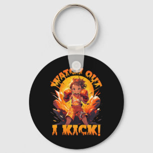 Chaveiro Cuidado - Eu Chuto! Boxe Tailandês Muay Thai Kickb