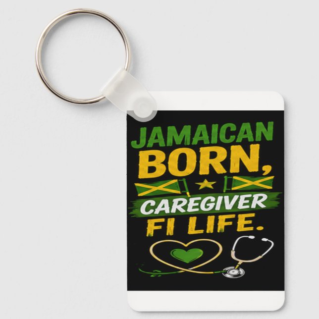 Chaveiro Cuidador Jamaicano para a Vida  (Frente)