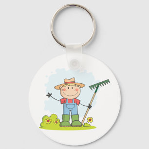 Chaveiro Cultivando o menino de jardinagem