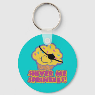 Chaveiro Cupcake de Pirata do Shiver Me Sprinkles