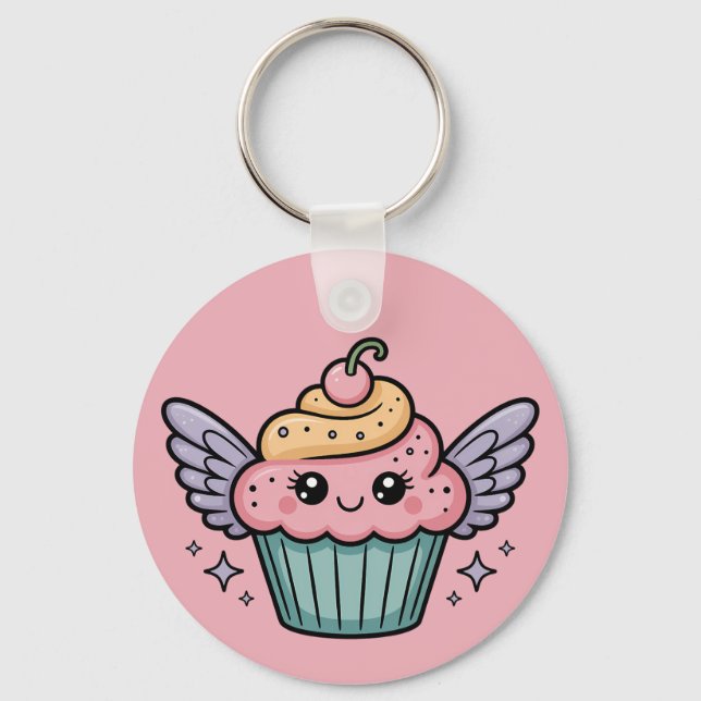 Chaveiro Cupcake Kawaii (Frente)