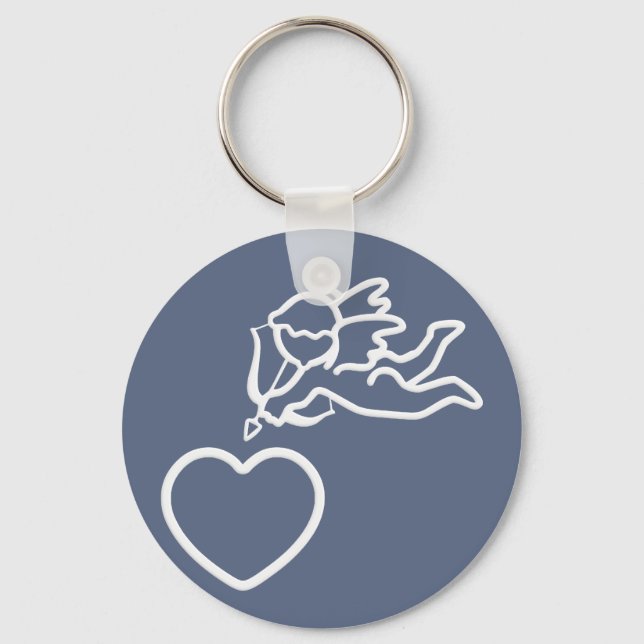 Chaveiro Cupid Ataca a cadeia de teclas personalizada (Frente)