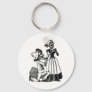 Chaveiro Cupido Calavera, Skeleton Lovers c. anos 1900