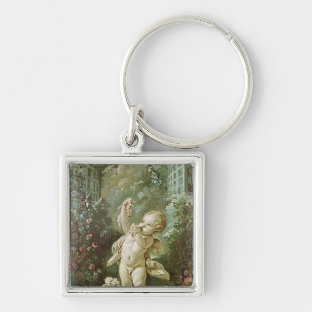 Chaveiro Cupido com uvas (Frente)