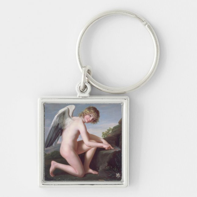 Chaveiro Cupido que sharpening suas setas, 1798 (óleo em (Frente)