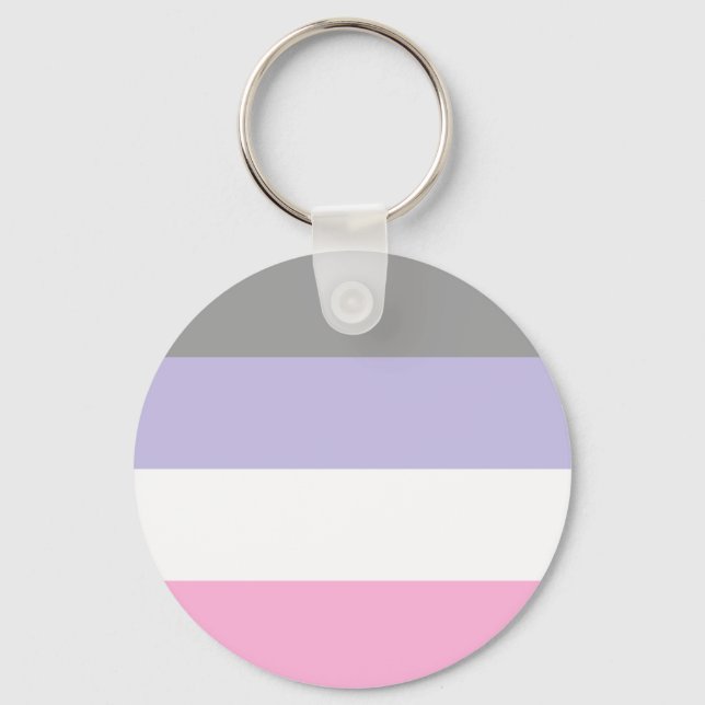 Chaveiro Cupioromantic Pride Flag  (Frente)
