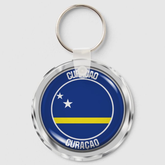 Chaveiro Curaçao Round Emblem (Frente)