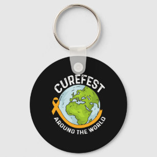 Chaveiro Curefest em todo o mundo Conscientização sobre o C