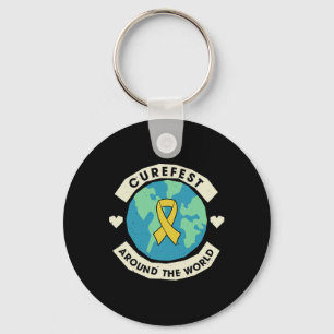 Chaveiro Curefest Em Torno Do Cancer Da Infância Mundial Aw