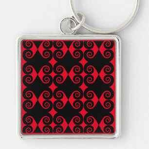 Chaveiro Curly Diamond Pattern