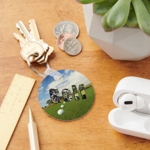 Chaveiro Curso De Golfe E Logotipo, Toque-Chave