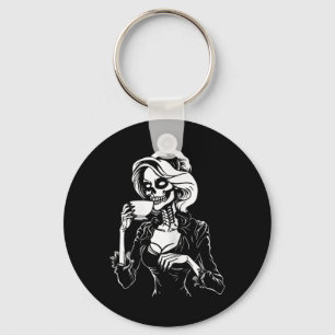 Chaveiro Custo do Café do Bebendo Preguiçoso do Skeleton Sk