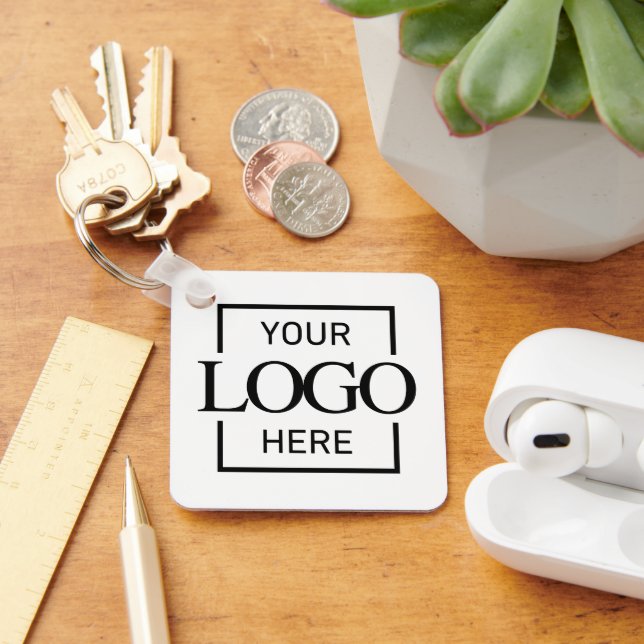 Chaveiro Custom Business Logo & QR Code Promotional Swag (Mesa)