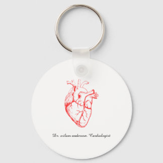 Chaveiro Custom Cardiologist Heart Anatomy Art