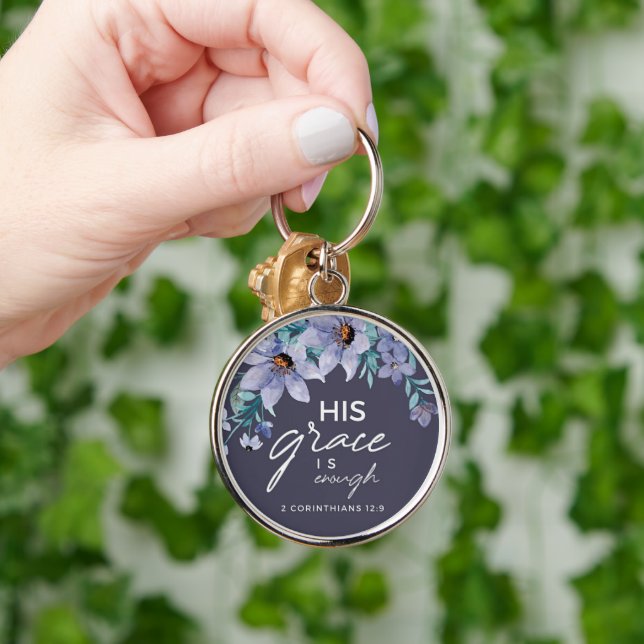 Chaveiro Custom Christian His Grace is Enough (Mão)