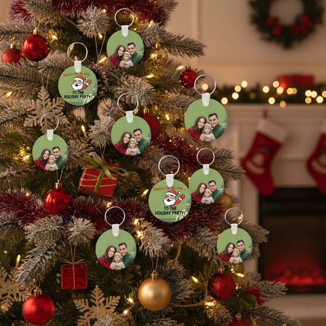 Chaveiro Custom Family Photo Christmas Keychain | Santa Bac (Criador carregado)