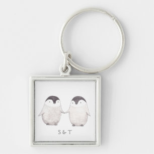 Chaveiro Custom Key Chain Personalized Penguins Key Chain