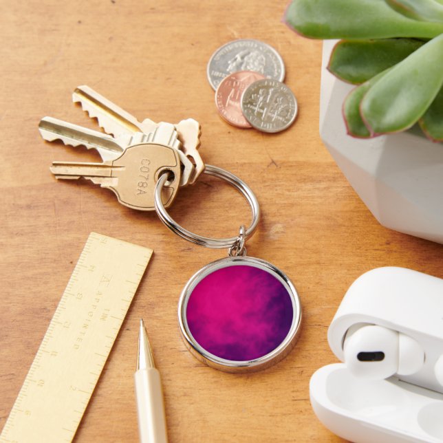 Chaveiro Custom Magenta Gradient Keychain (Mesa)