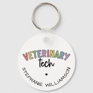 Chaveiro Custom Name Veterinary Tech Vet Technician