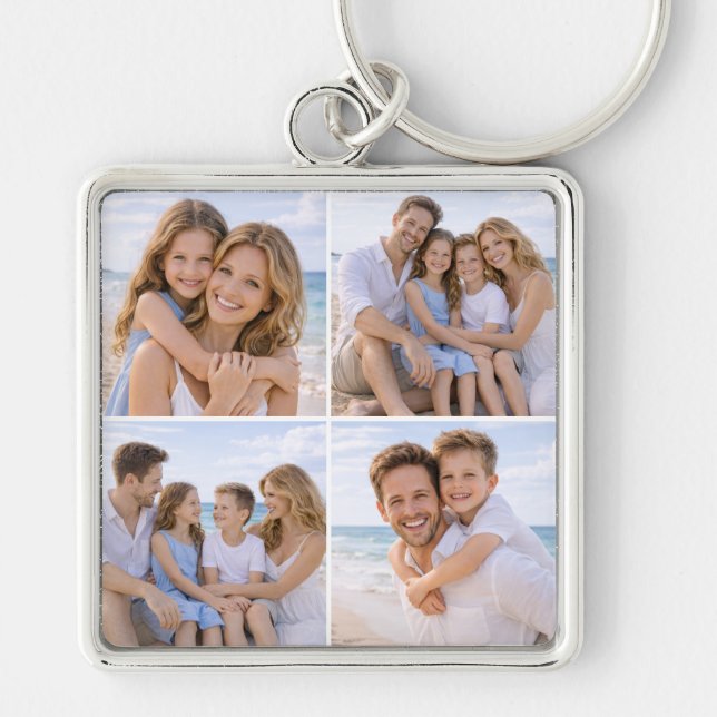 Chaveiro Custom Personalized Family Photo (Frente)