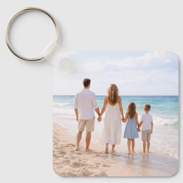 Chaveiro Custom Personalized Family Photo (Frente)