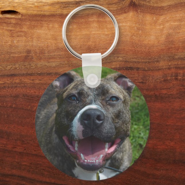 Chaveiro Custom Pet Photo Proud Dog Mom (Frente)