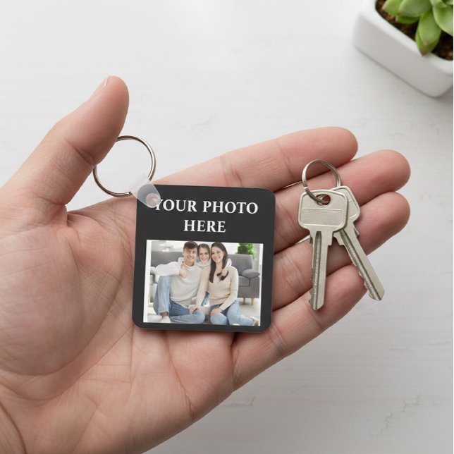 Chaveiro Custom Photo Square Keychain (Criador carregado)